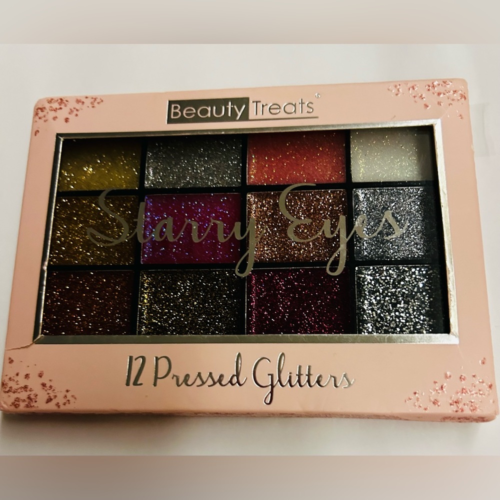 New Beauty Treats Starry Eyes 12 Pressed Glitters